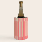 Pink Peach Stripe Patchwork Pastel Blush Pattern Wine Chiller Gallery Image 3