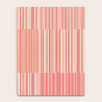 Pink Peach Stripe Patchwork Pastel Blush Pattern Notebook Gallery Image 4