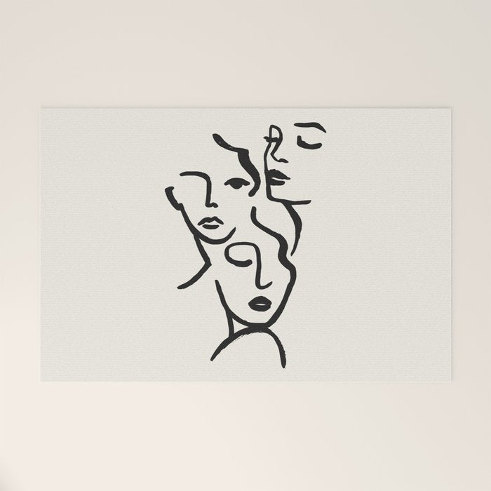 Faces Welcome Mat Gallery Image 1