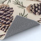 Rustic Christmas Pinecones Rug Gallery Image 4