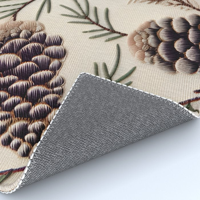 Rustic Christmas Pinecones Rug Gallery Image 4