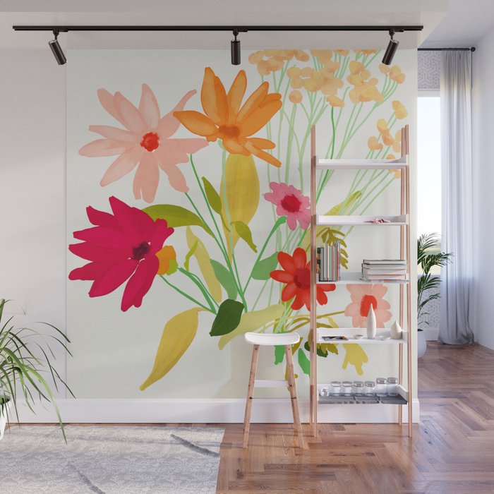 Bouquet of Flowers 3 Wall Mural Gallery Image 1
