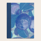 Fall Apple Orchard Painting in Cobalt Blue Notebook Gallery Image 4