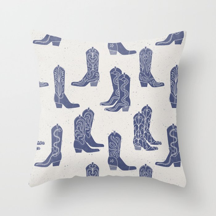 Cowboy Boots Throw Pillow Gallery Image 1