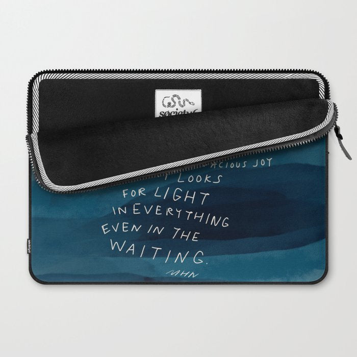 Cling To Joy, Bold, Audacious Joy That Looks For Light In Everything Even In The Waiting. Laptop Sleeve Gallery Image 2