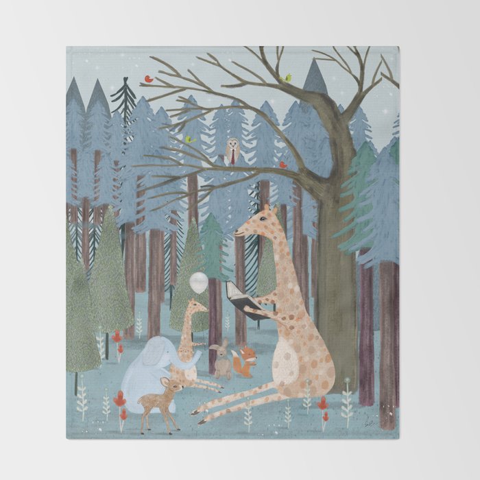little story time Throw Blanket Gallery Image 2
