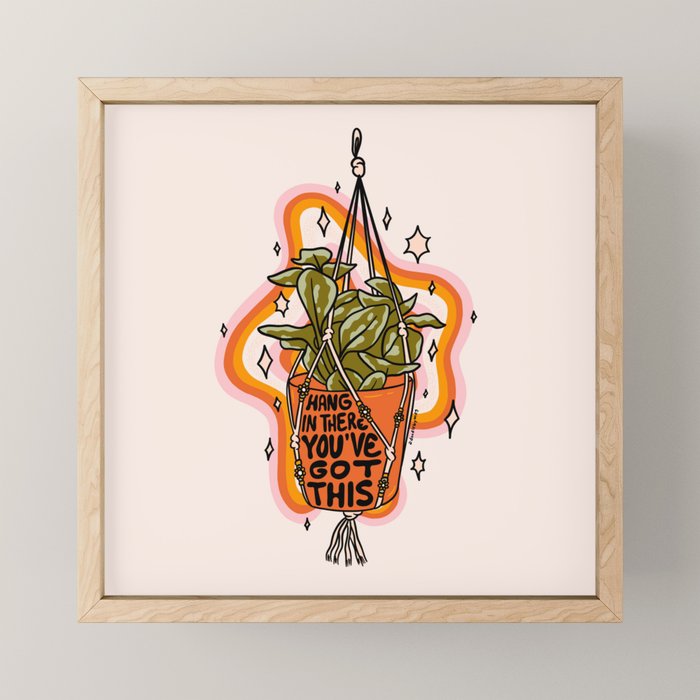 Hang In There Mini Art Print Gallery Image 1