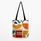 mid century shapes geometric abstract color 2 Tote Bag Gallery Image 2