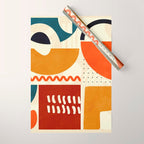 mid century shapes geometric abstract color 2 Wrapping Paper Gallery Image 1