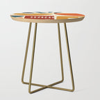mid century shapes geometric abstract color 2 Side Table Gallery Image 1