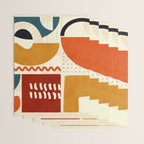 mid century shapes geometric abstract color 2 Wrapping Paper Gallery Image 3