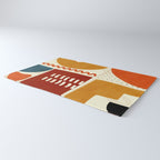 mid century shapes geometric abstract color 2 Rug Gallery Image 3