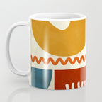 mid century shapes geometric abstract color 2 Coffee Mug Gallery Image 3
