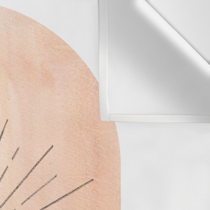 Abstract terracotta landscape, sun and desert, sunrise #1 Wall Tapestry Gallery Image 3