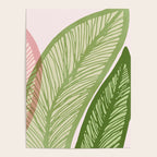 Tropical Banana Leaf Line Art Poster Gallery Image 4