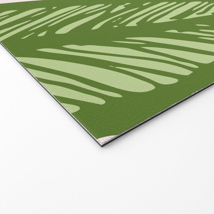 Tropical Banana Leaf Line Art Welcome Mat Gallery Image 2