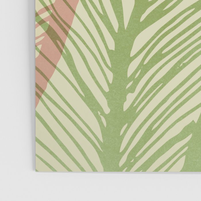 Tropical Banana Leaf Line Art Poster Gallery Image 3