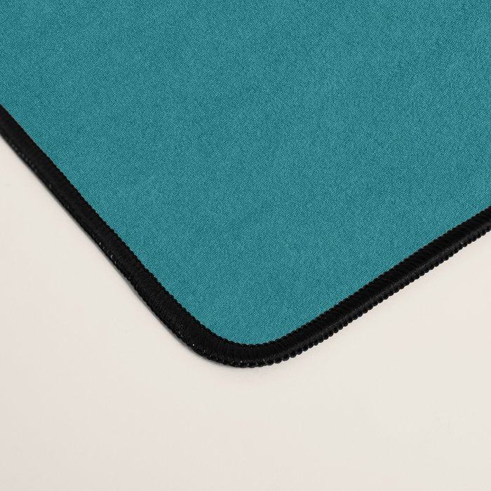 Deconstructed Quilt Modern Minimalist Pattern in Teal, Green, Orange, and Mustard Desk Mat Gallery Image 4