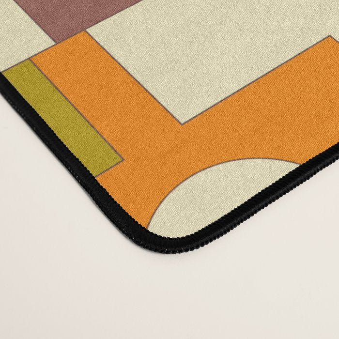 Mid Century Modern Geometric Colorful Eclectic Rektangel Pattern Desk Mat Gallery Image 4