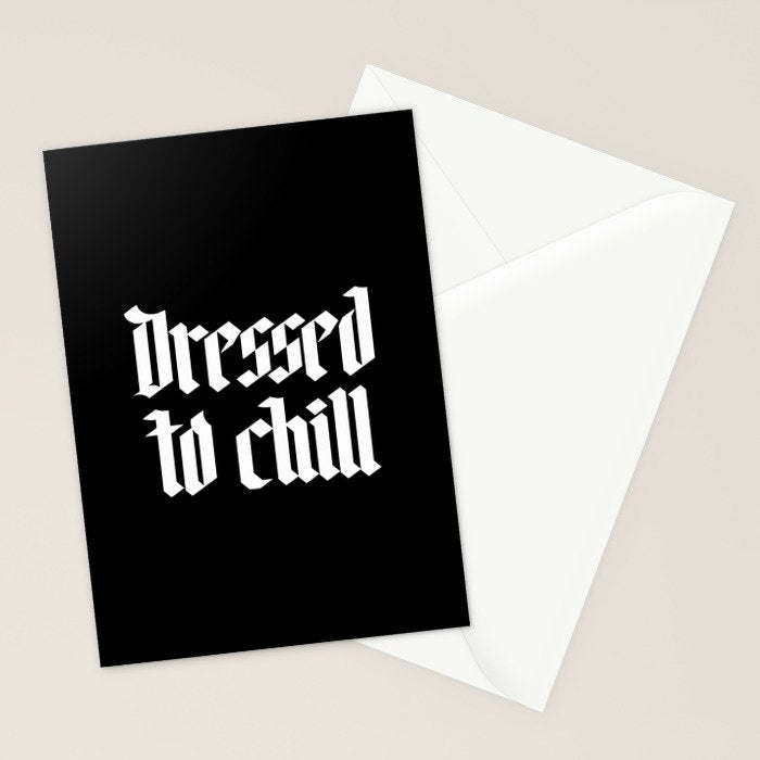 Dressed to Chill Stationery Card Gallery Image 2