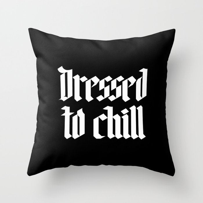 Dressed to Chill Throw Pillow Gallery Image 6