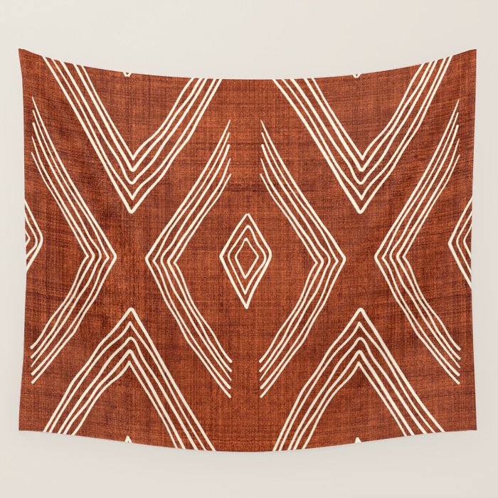 Birch in Rust Wall Tapestry Gallery Image 4