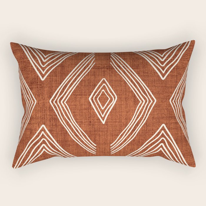 Birch in Rust Rectangular Pillow Gallery Image 2