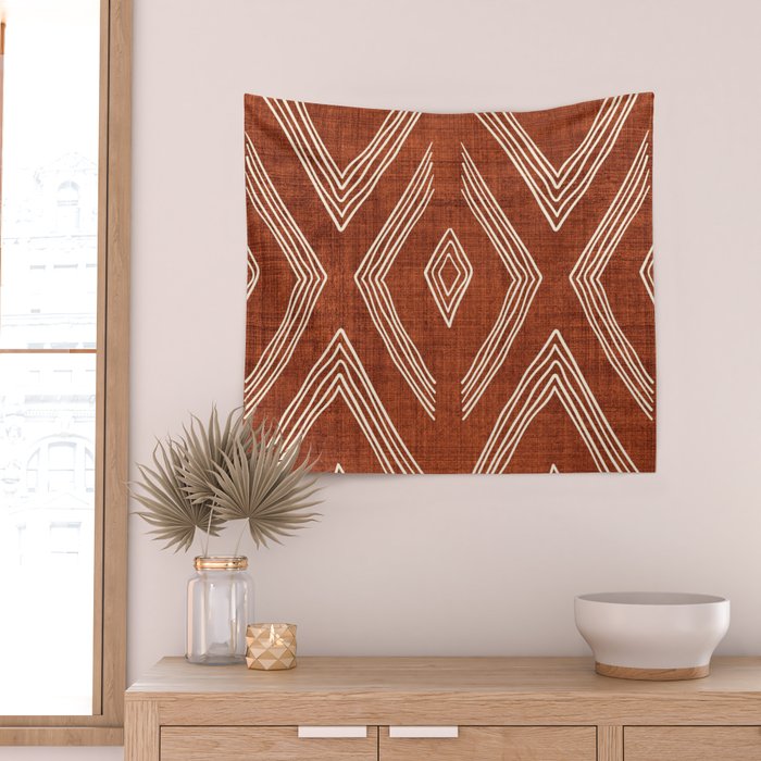 Birch in Rust Wall Tapestry Gallery Image 2