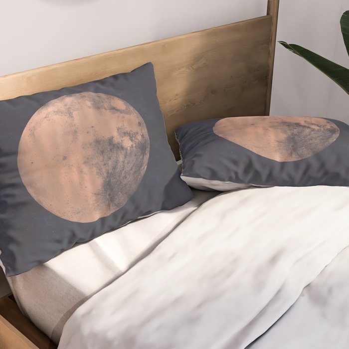 Red Moon Pillow Sham Gallery Image 2