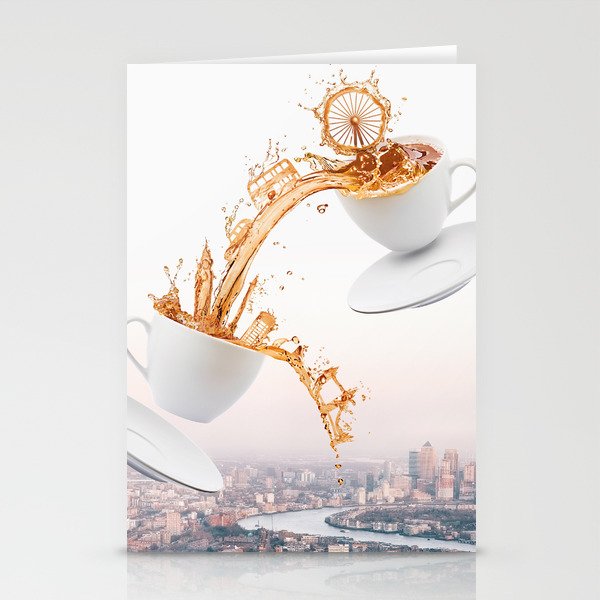 London in a Tea Cup Stationery Card Gallery Image 1