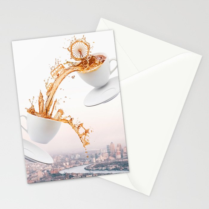 London in a Tea Cup Stationery Card Gallery Image 2
