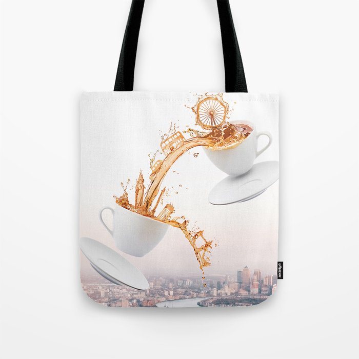 London in a Tea Cup Tote Bag Gallery Image 1