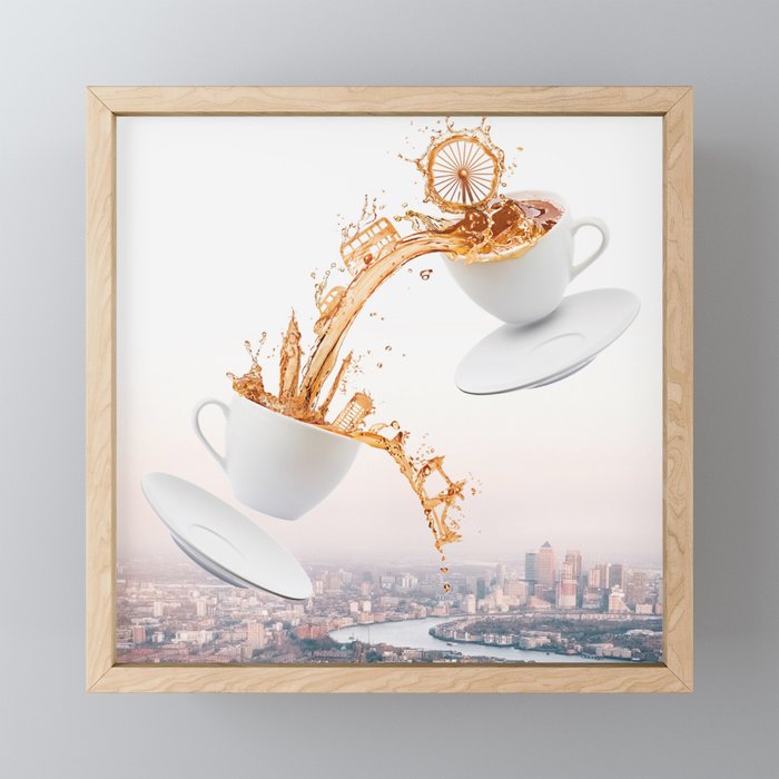 London in a Tea Cup Mini Art Print Gallery Image 1