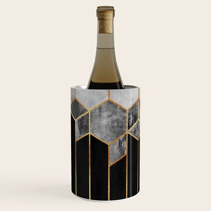 Charcoal Hexagons Wine Chiller Gallery Image 3