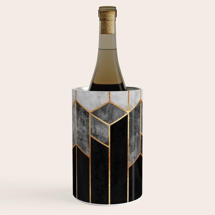 Charcoal Hexagons Wine Chiller Gallery Image 2