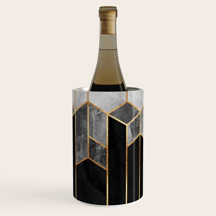 Charcoal Hexagons Wine Chiller Gallery Image 1