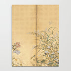 Japanese Edo Period Six-Panel Gold Leaf Screen - Spring and Autumn Flowers Notebook Gallery Image 4