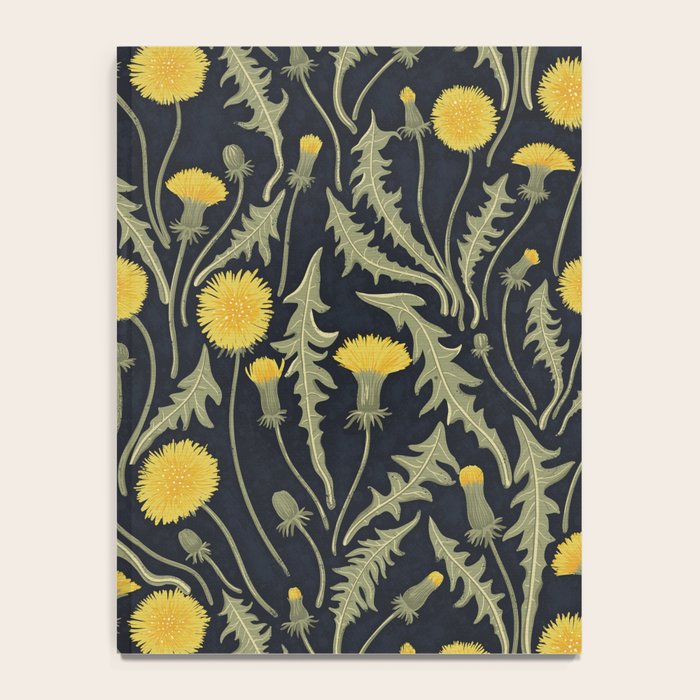 Dandelions, green, yellow and black Notebook Gallery Image 4
