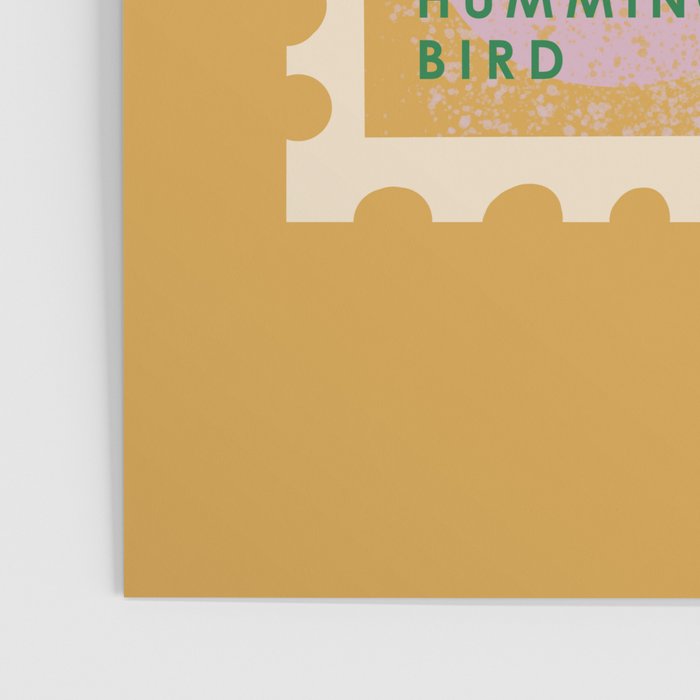 Hummingbird Postage Stamp Poster Gallery Image 3