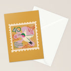 Hummingbird Postage Stamp Stationery Card Gallery Image 2