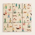 Walking Our Dogs Wood Wall Art Gallery Image 1