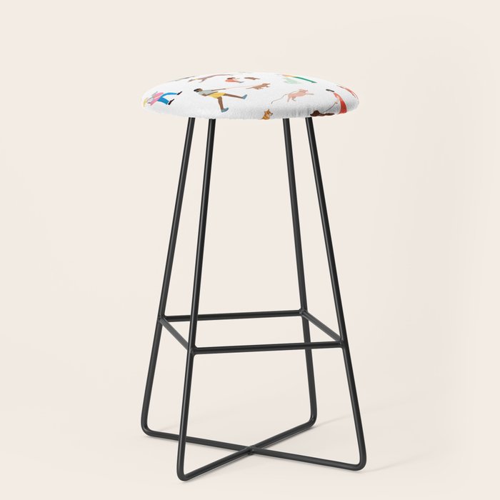 Walking Our Dogs Stool Gallery Image 1