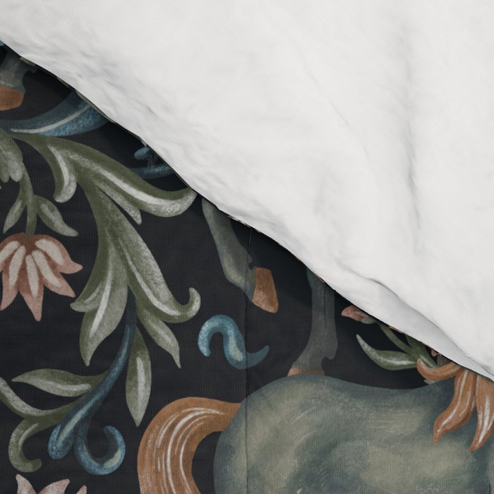 Whimsical Horses Botanicals II Comforter Gallery Image 4