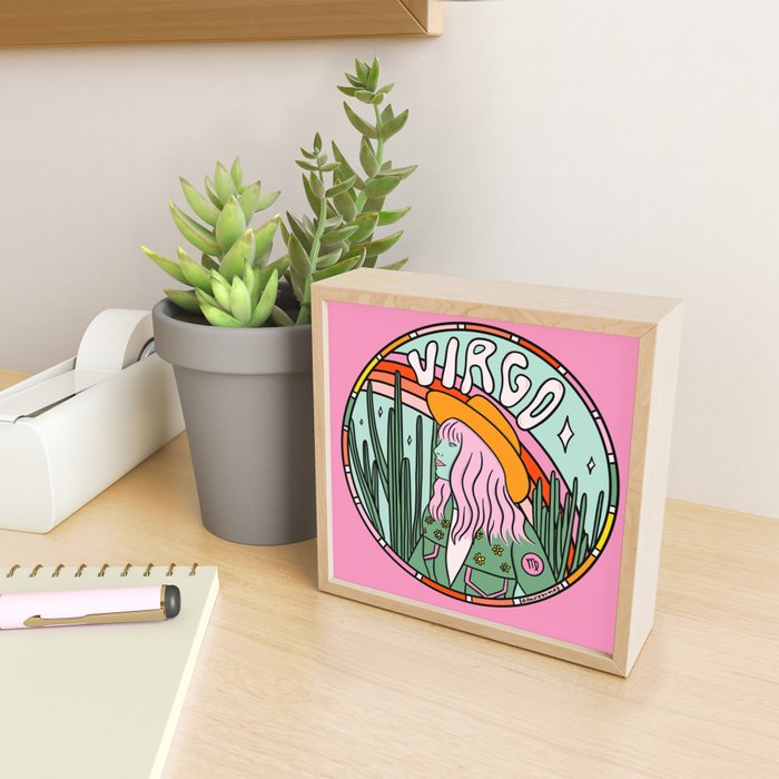 Virgo Cowgirl Mini Art Print Gallery Image 2