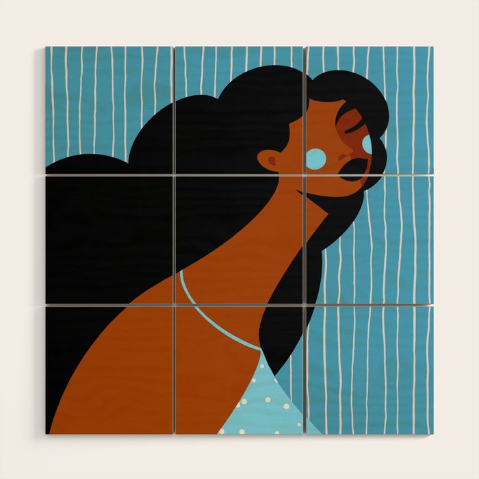 Bluesy Wood Wall Art Gallery Image 1