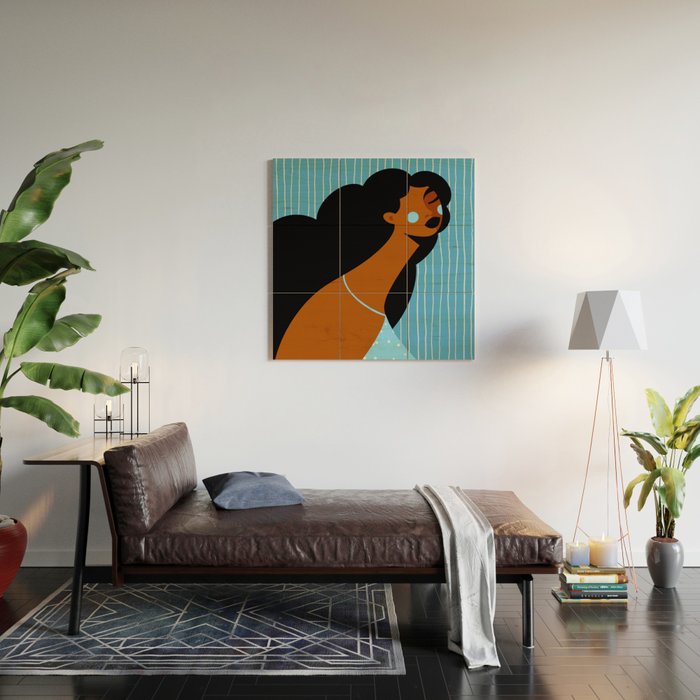 Bluesy Wood Wall Art Gallery Image 2