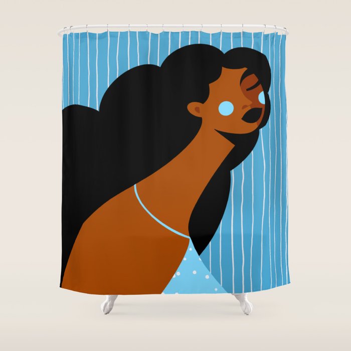 Bluesy Shower Curtain Gallery Image 1