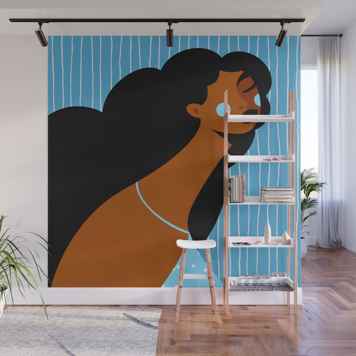 Bluesy Wall Mural Gallery Image 1