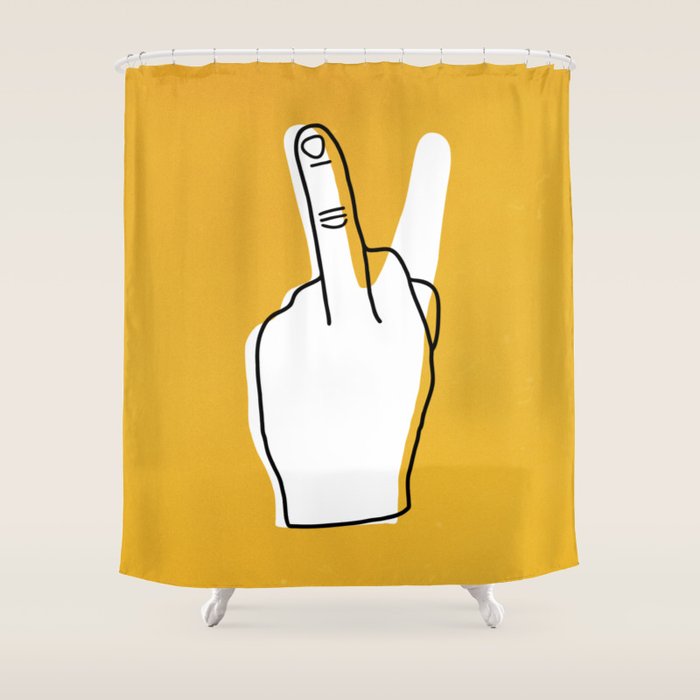 Two Moods Only Shower Curtain Gallery Image 1