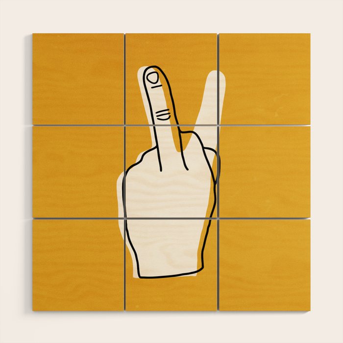 Two Moods Only Wood Wall Art Gallery Image 1